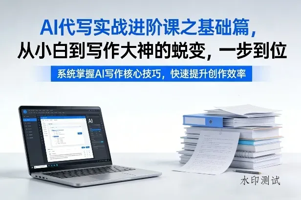 AI代写实战进阶课之基础篇，从小白到写作大神的蜕变，一步到位【揭秘】智研卡密分销 | 创作者分成平台 | 商业全案定制 | 创业| 运营方案 | 积分兑换系统 | 知识付费社群|宝妈副业智研新知品牌官方网站站