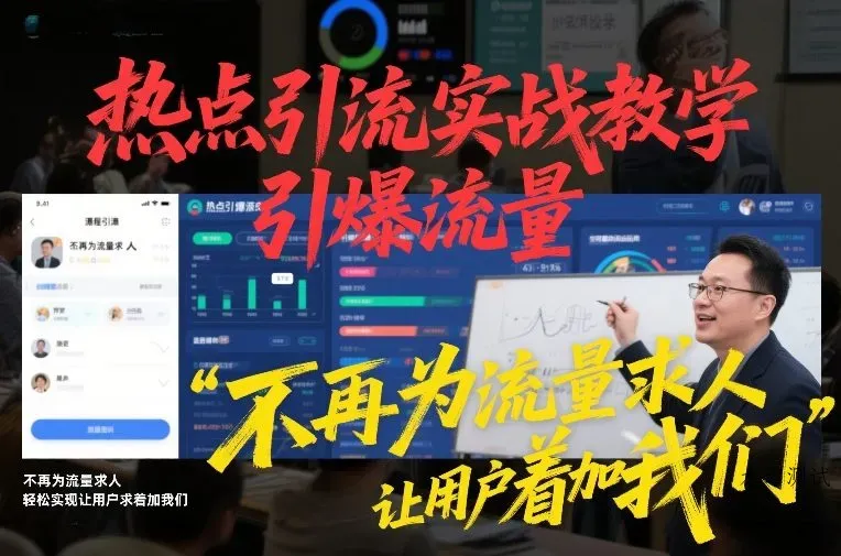热点引流实战教学，引爆流量，不再为流量求人，轻松实现让用户求着加我们智研卡密分销 | 创作者分成平台 | 商业全案定制 | 域名交易平台 | 运营方案 | 积分兑换系统 | 知识付费社群智研新知品牌官方网站站
