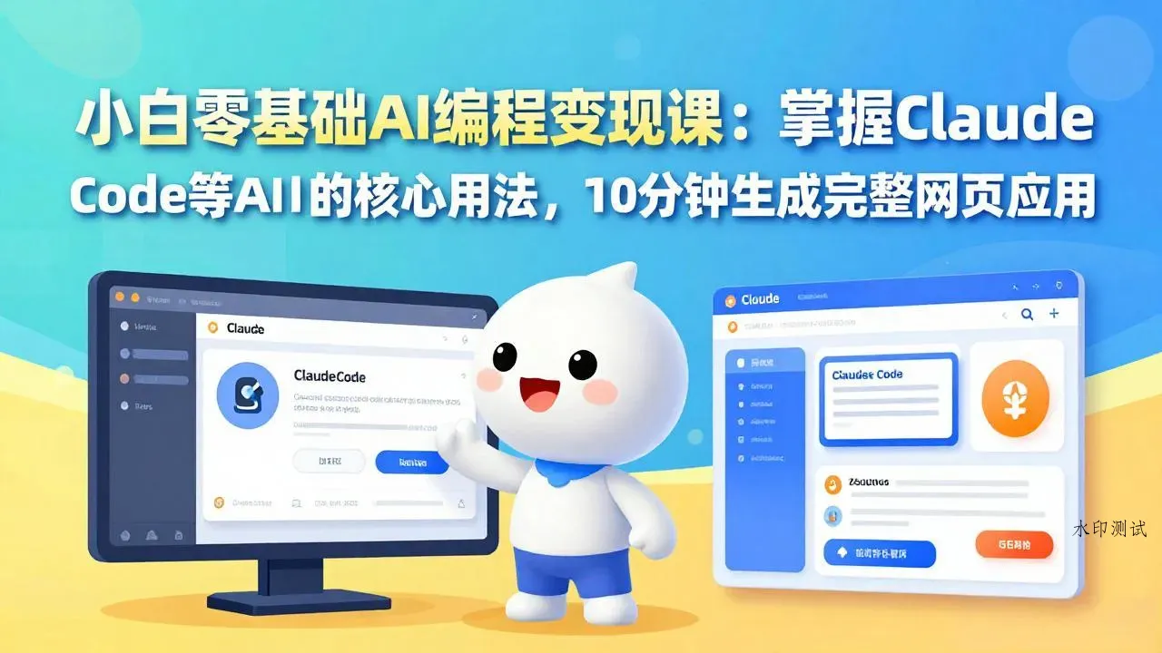 小白零基础AI编程变现课：掌握Claude Code等AI工具的核心用法，10分钟生成完整网页应用智研卡密分销 | 创作者分成平台 | 商业全案定制 | 创业| 运营方案 | 积分兑换系统 | 知识付费社群|宝妈副业智研新知品牌官方网站站