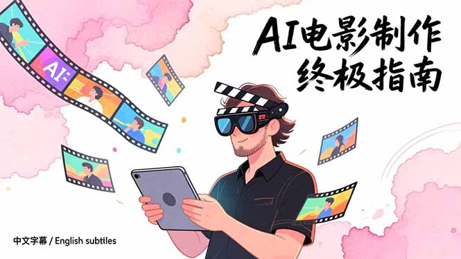 AI电影制作终极指南：从创意到成片，系统掌握智能影视全流程实战课(中英字幕智研卡密分销 | 创作者分成平台 | 商业全案定制 | 域名交易平台 | 运营方案 | 积分兑换系统 | 知识付费社群智研新知品牌官方网站站