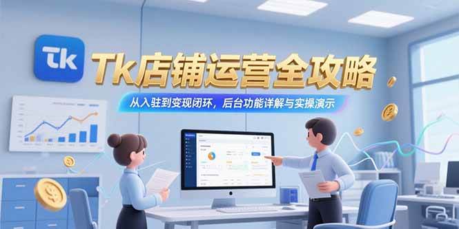 （15345期）Tk店铺运营全攻略，从入驻到变现闭环，后台功能详解与实操演示智研卡密分销 | 创作者分成平台 | 商业全案定制 | 域名交易平台 | 运营方案 | 积分兑换系统 | 知识付费社群智研新知品牌官方网站站