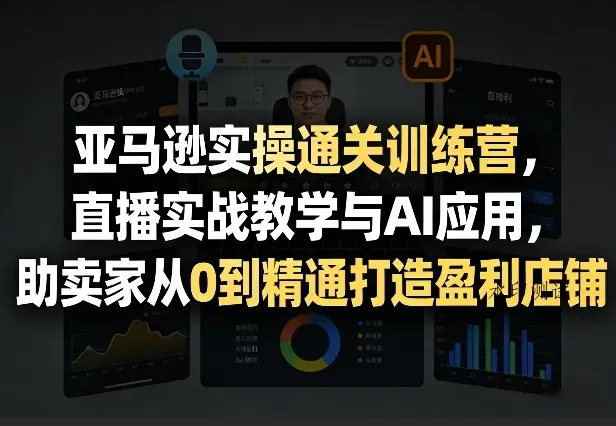 亚马逊实操通关训练营，直播实战教学与AI应用，助卖家从0到精通打造盈利店铺(更新3月23日)智研卡密分销 | 创作者分成平台 | 商业全案定制 | 创业| 运营方案 | 积分兑换系统 | 知识付费社群|宝妈副业智研新知品牌官方网站站
