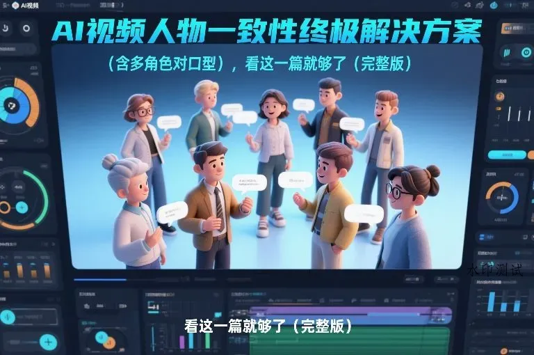AI视频人物一致性终极解决方案(含多角色对口型)，看这一篇就够了(完整版)智研卡密分销 | 创作者分成平台 | 商业全案定制 | 域名交易平台 | 运营方案 | 积分兑换系统 | 知识付费社群智研新知品牌官方网站站