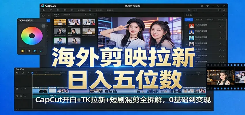 海外剪映拉新日入五位数：CapCut开白+TK拉新+短剧混剪全拆解，0基础到变现智研卡密分销 | 创作者分成平台 | 商业全案定制 | 创业| 运营方案 | 积分兑换系统 | 知识付费社群|宝妈副业智研新知品牌官方网站站