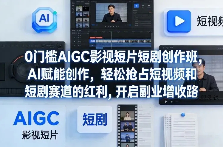 0门槛AIGC影视短片短剧创作班，AI赋能创作，轻松抢占短视频和短剧赛道的红利，开启副业增收路智研卡密分销 | 创作者分成平台 | 商业全案定制 | 创业| 运营方案 | 积分兑换系统 | 知识付费社群|宝妈副业智研新知品牌官方网站站
