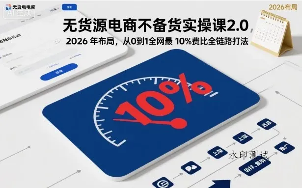 无货源电商不备货实操课2.0，2026年布局，从0到1全网最低10%费比全链路打法【更新26年3月】智研卡密分销 | 创作者分成平台 | 商业全案定制 | 创业| 运营方案 | 积分兑换系统 | 知识付费社群|宝妈副业智研新知品牌官方网站站