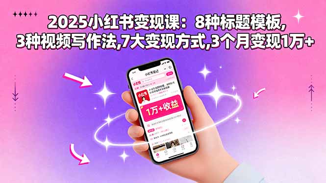 2025小红书变现课：8种标题模板,3种视频写作法,7大变现方式,3个月变现1万+智研卡密分销 | 创作者分成平台 | 商业全案定制 | 域名交易平台 | 运营方案 | 积分兑换系统 | 知识付费社群智研新知品牌官方网站站